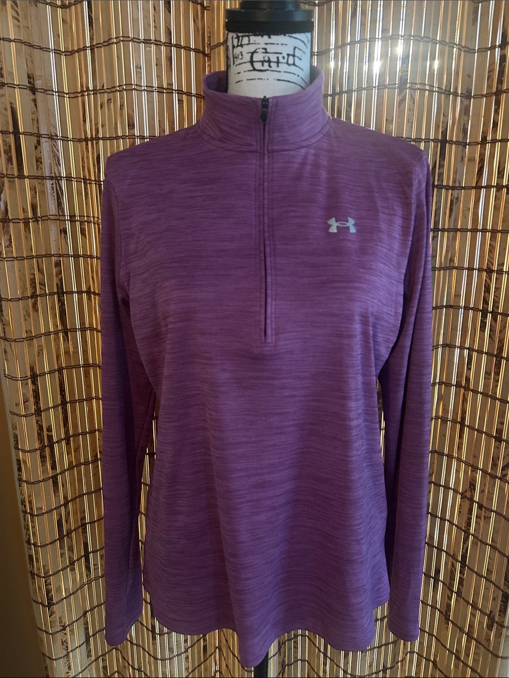 Under Armour Women’s Heathered Plum Quarter-Zip Pullover